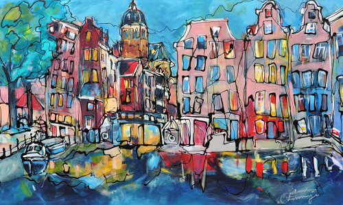 Janet  Timmerije + Amsterdam late afternoon